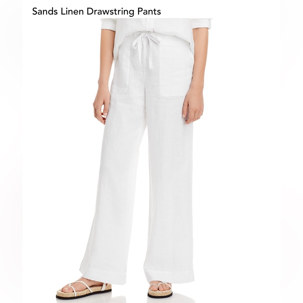 Faherty sands linen drawstring pants